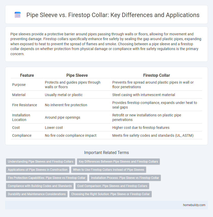 Pipe Sleeve vs. Firestop Collar: Key Differences and Applications