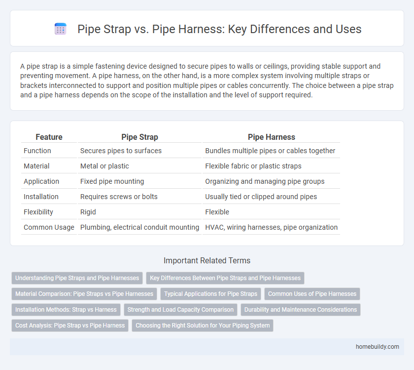 Pipe Strap vs. Pipe Harness: Key Differences and Uses