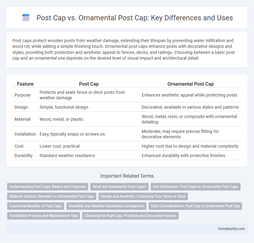 Post Cap vs. Ornamental Post Cap: Key Differences and Uses