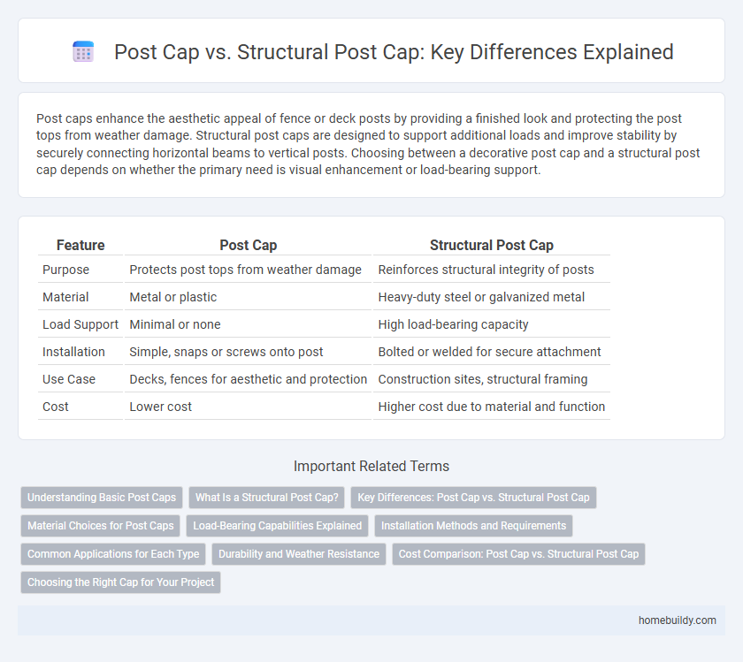 Post Cap vs. Structural Post Cap: Key Differences Explained