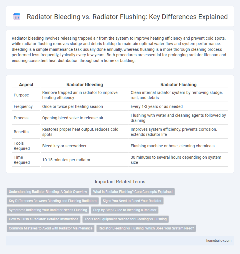 Radiator Bleeding vs. Radiator Flushing: Key Differences Explained
