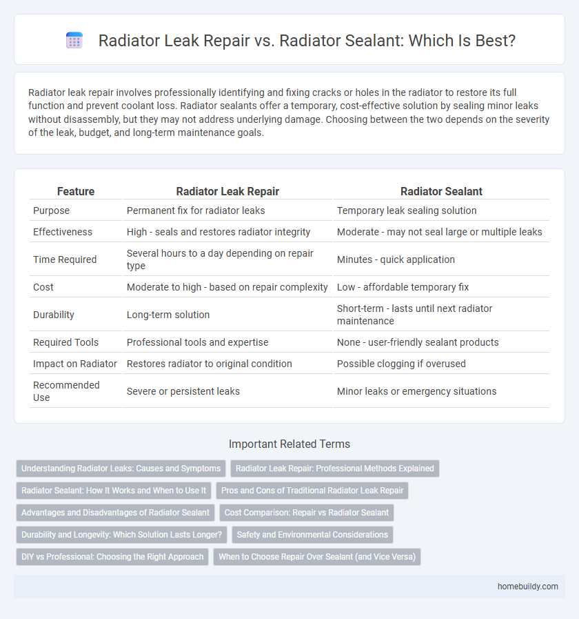 Radiator Leak Repair vs. Radiator Sealant: Which Is Best?