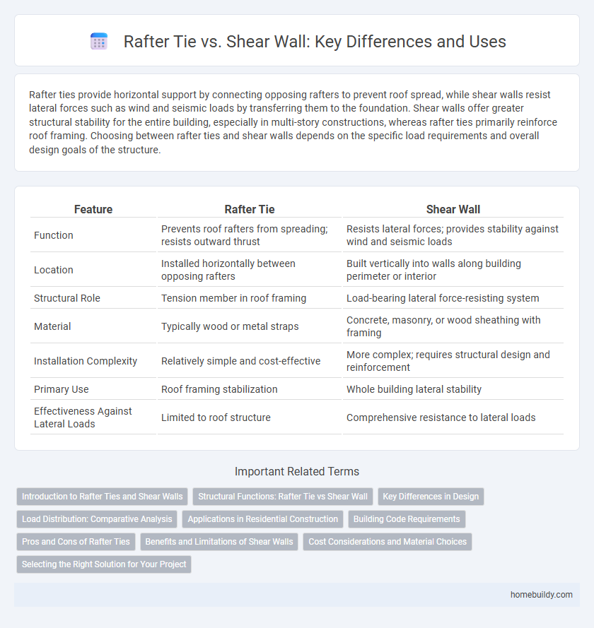 Rafter Tie vs. Shear Wall: Key Differences and Uses