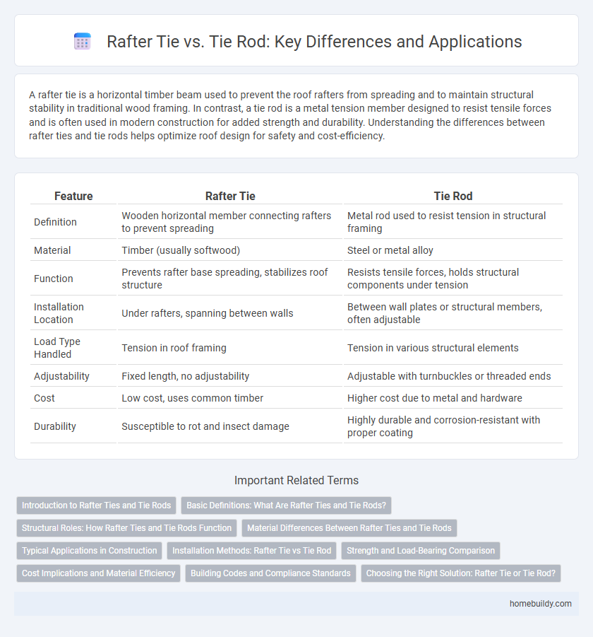 Rafter Tie vs. Tie Rod: Key Differences and Applications