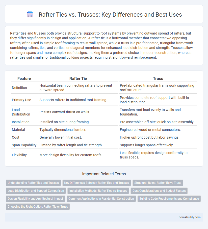 Rafter Ties vs. Trusses: Key Differences and Best Uses
