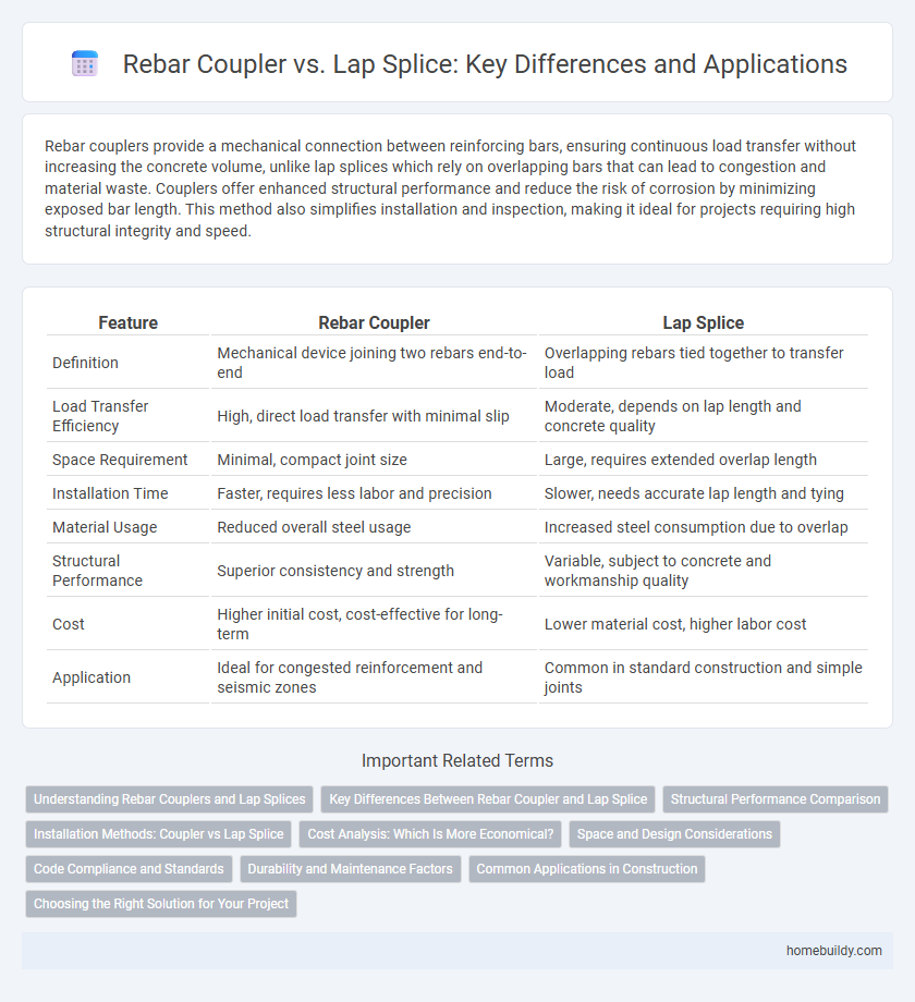 Rebar Coupler vs. Lap Splice: Key Differences and Applications