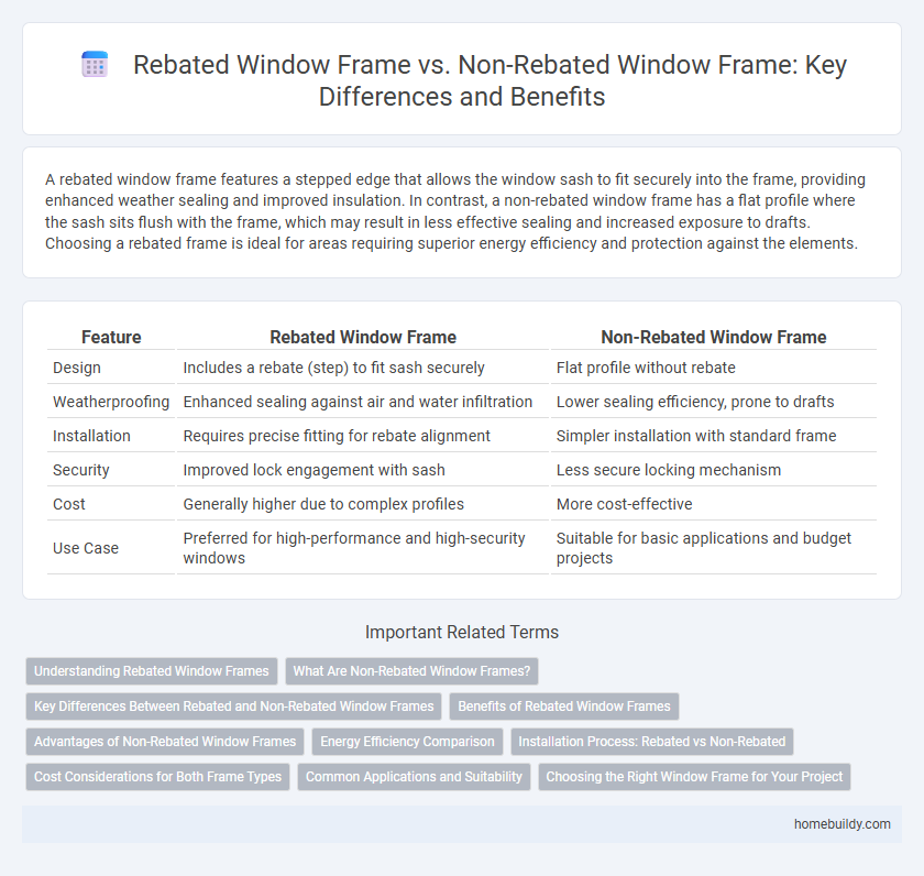Rebated Window Frame vs. Non-Rebated Window Frame: Key Differences and Benefits