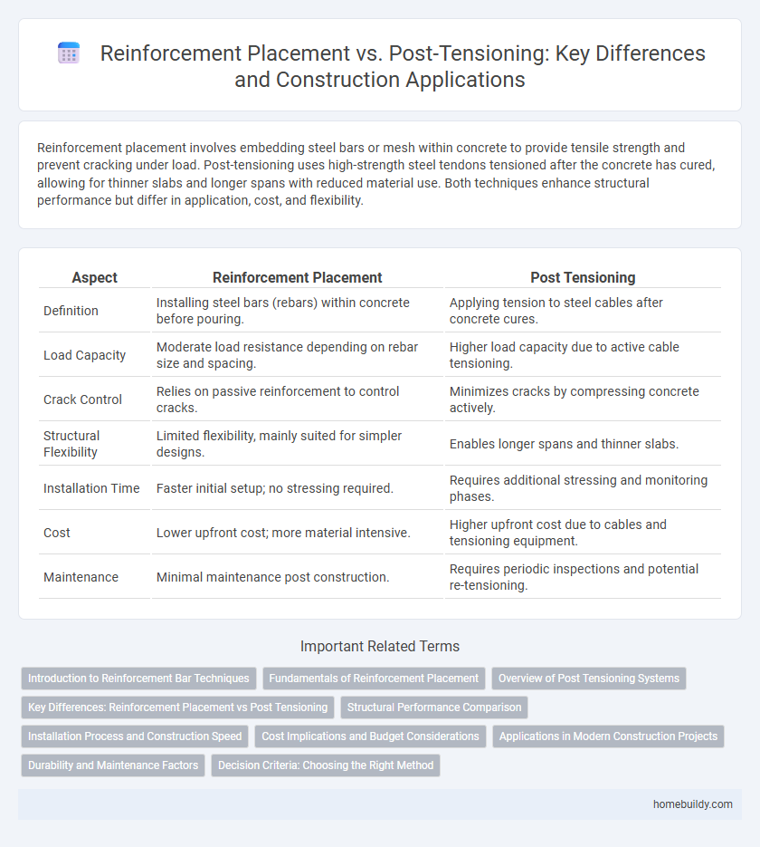 Reinforcement Placement vs. Post-Tensioning: Key Differences and Construction Applications