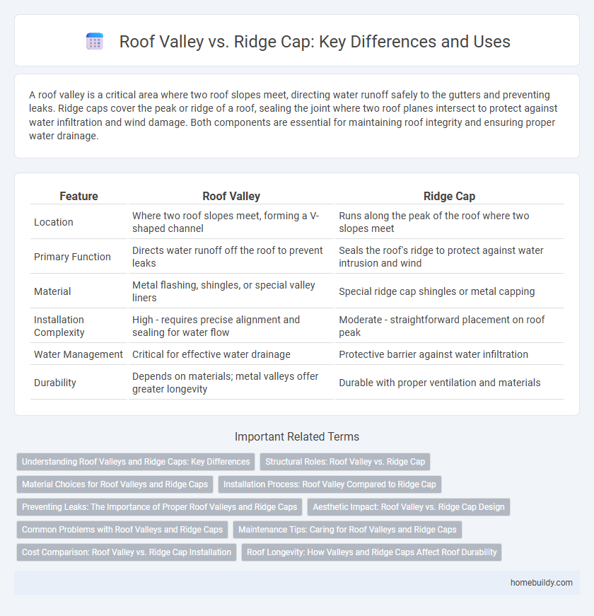 Roof Valley vs. Ridge Cap: Key Differences and Uses