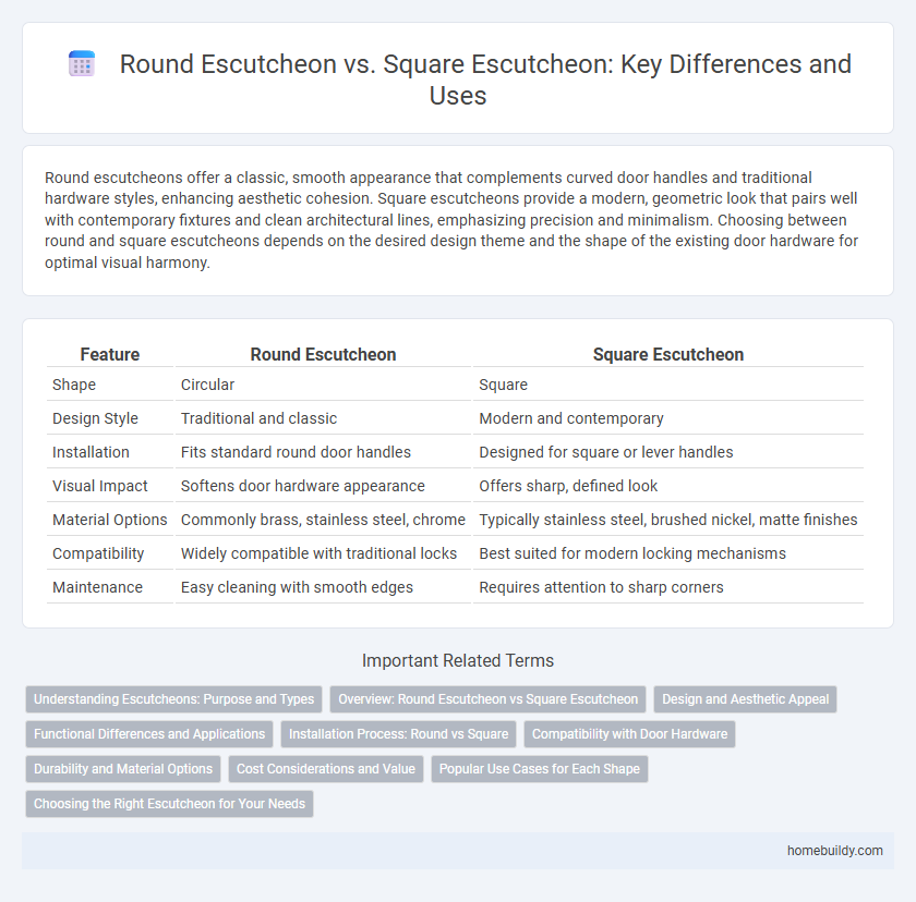Round Escutcheon vs. Square Escutcheon: Key Differences and Uses