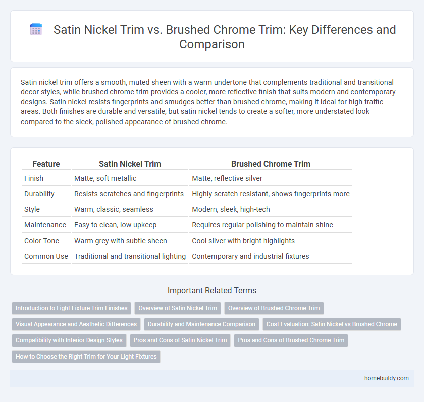 Satin Nickel Trim vs. Brushed Chrome Trim: Key Differences and Comparison