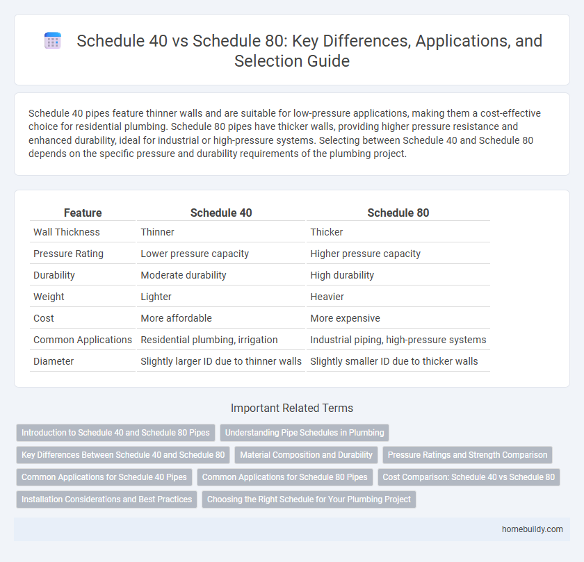 Schedule 40 vs Schedule 80: Key Differences, Applications, and Selection Guide