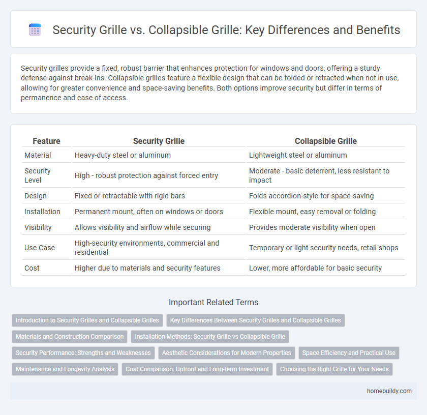 Security Grille vs. Collapsible Grille: Key Differences and Benefits