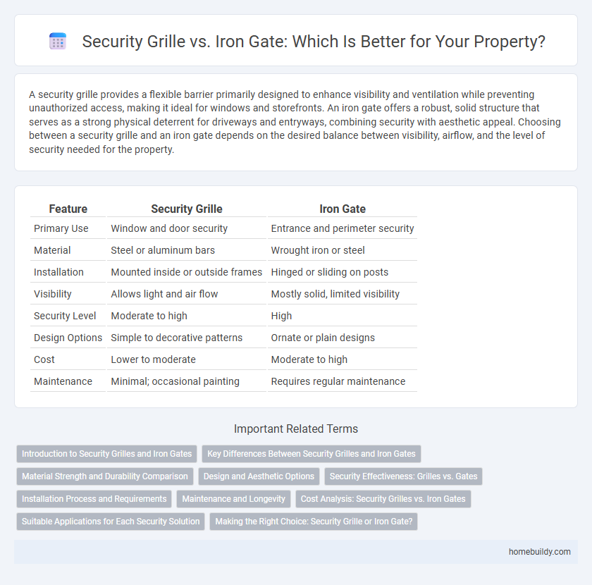 Security Grille vs. Iron Gate: Which Is Better for Your Property?