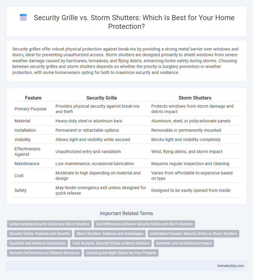 Security Grille vs. Storm Shutters: Which Is Best for Your Home Protection?