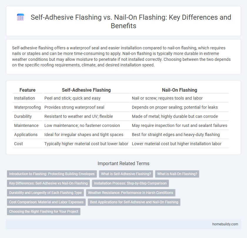 Self-Adhesive Flashing vs. Nail-On Flashing: Key Differences and Benefits