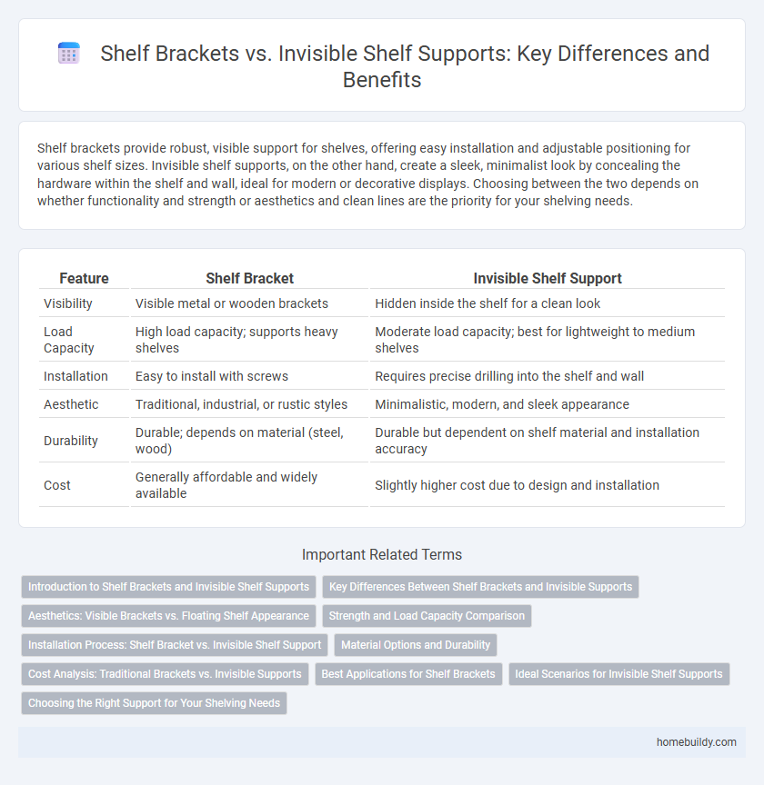 Shelf Brackets vs. Invisible Shelf Supports: Key Differences and Benefits