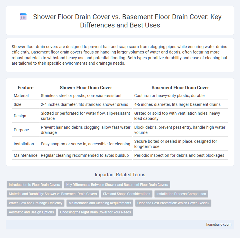 Shower Floor Drain Cover vs. Basement Floor Drain Cover: Key Differences and Best Uses
