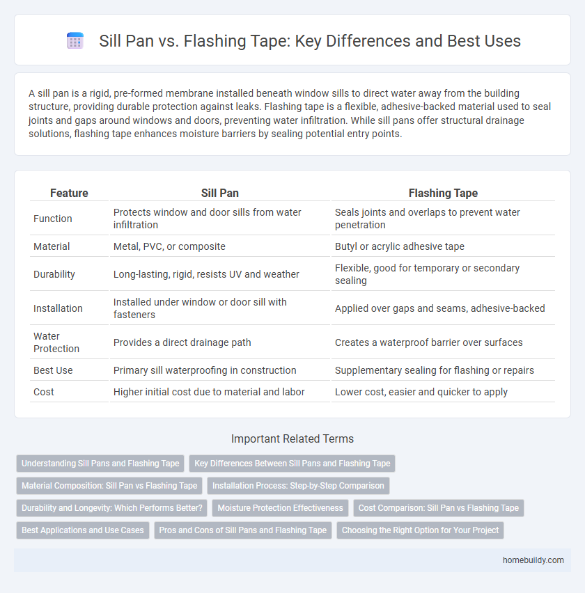 Sill Pan vs. Flashing Tape: Key Differences and Best Uses