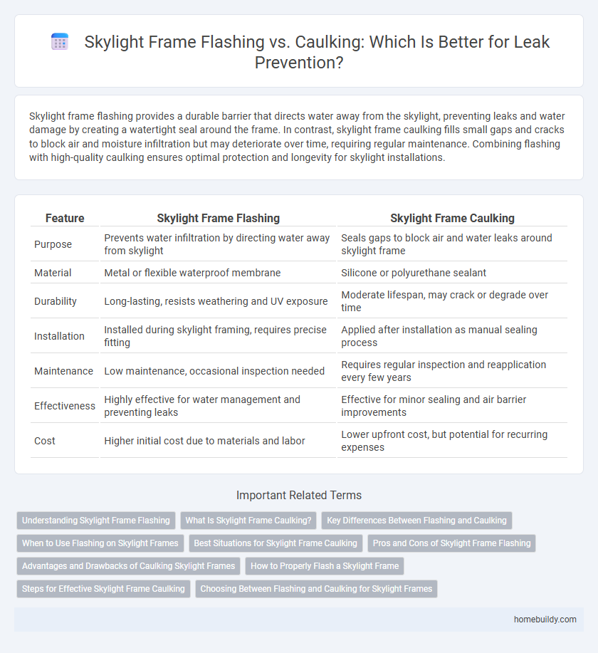 Skylight Frame Flashing vs. Caulking: Which Is Better for Leak Prevention?