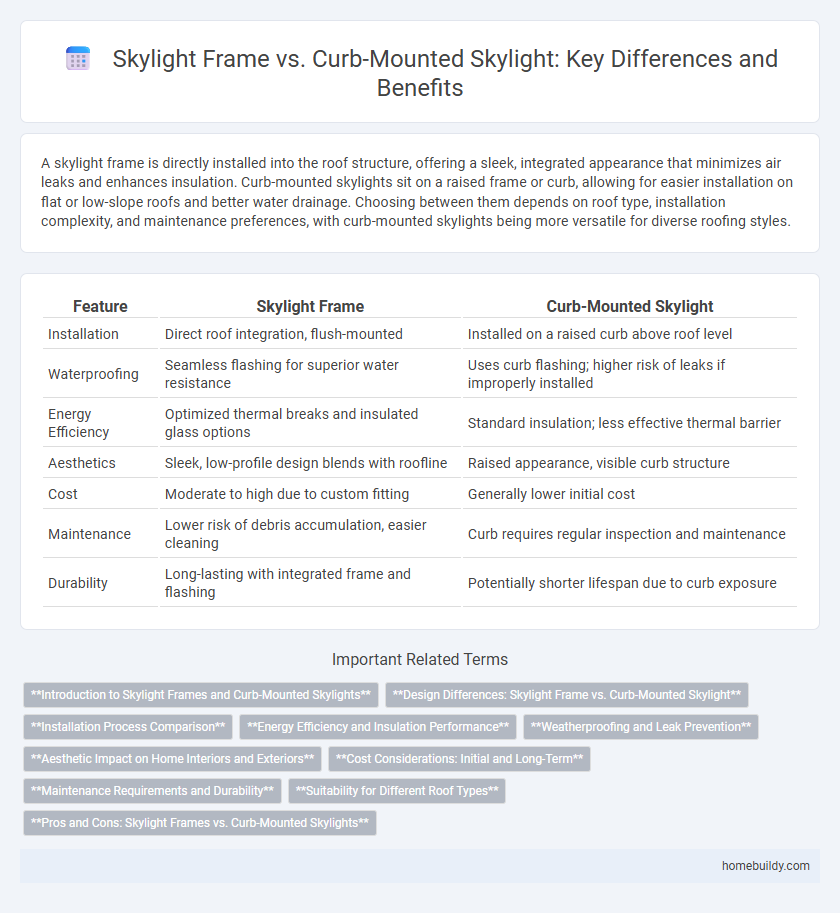 Skylight Frame vs. Curb-Mounted Skylight: Key Differences and Benefits