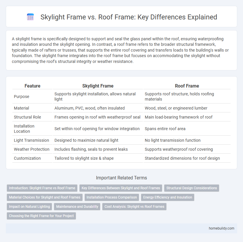 Skylight Frame vs. Roof Frame: Key Differences Explained