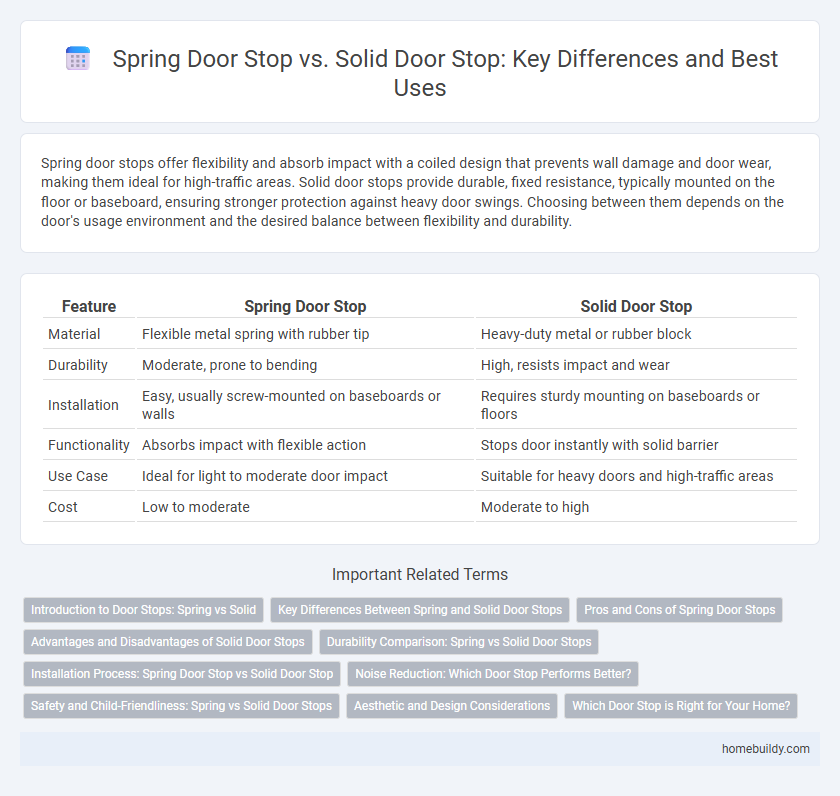 Spring Door Stop vs. Solid Door Stop: Key Differences and Best Uses