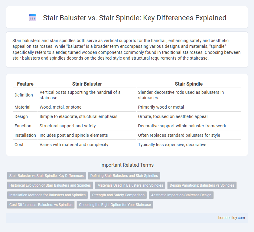 Stair Baluster vs. Stair Spindle: Key Differences Explained