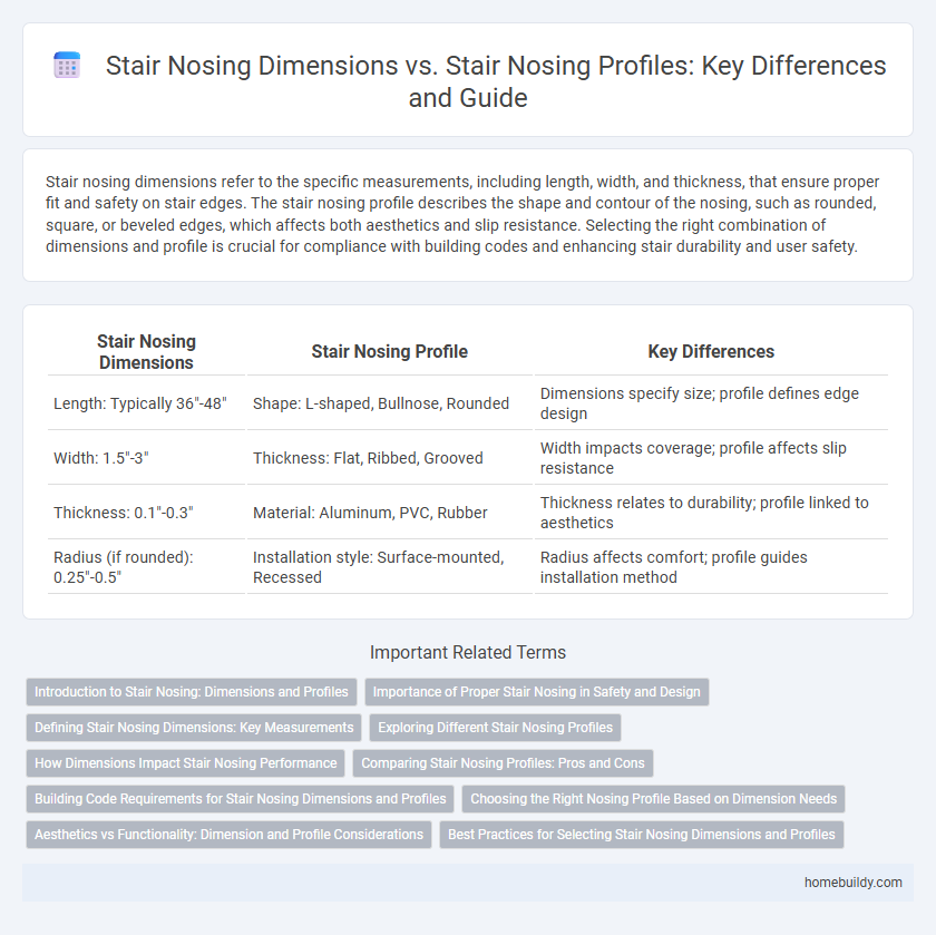 Stair Nosing Dimensions vs. Stair Nosing Profiles: Key Differences and Guide