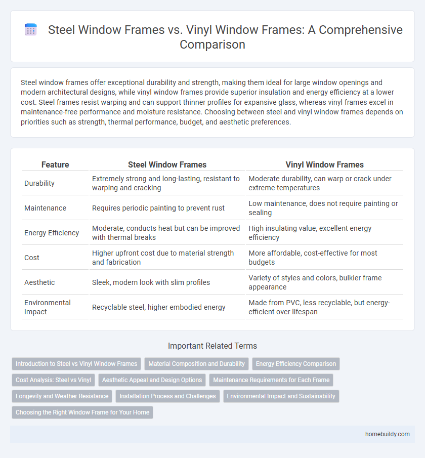 Steel Window Frames vs. Vinyl Window Frames: A Comprehensive Comparison