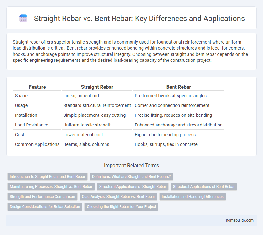 Straight Rebar vs. Bent Rebar: Key Differences and Applications