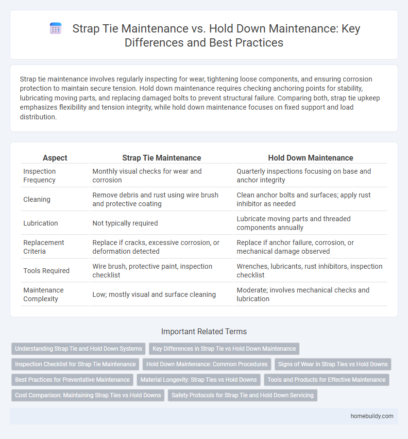 Strap Tie Maintenance vs. Hold Down Maintenance: Key Differences and Best Practices