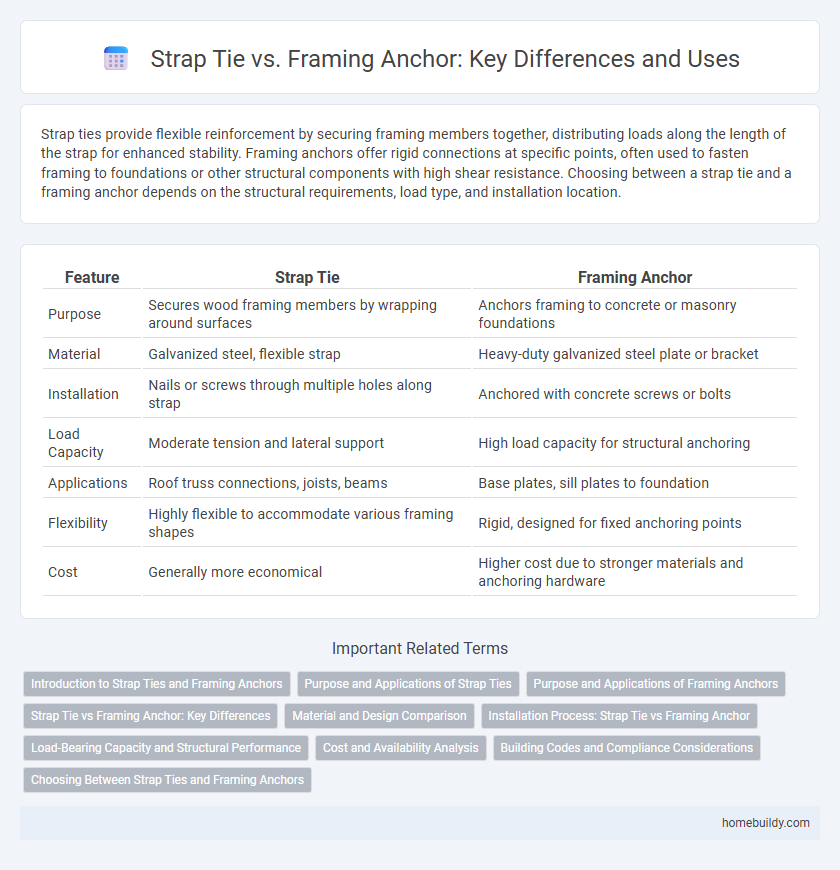 Strap Tie vs. Framing Anchor: Key Differences and Uses