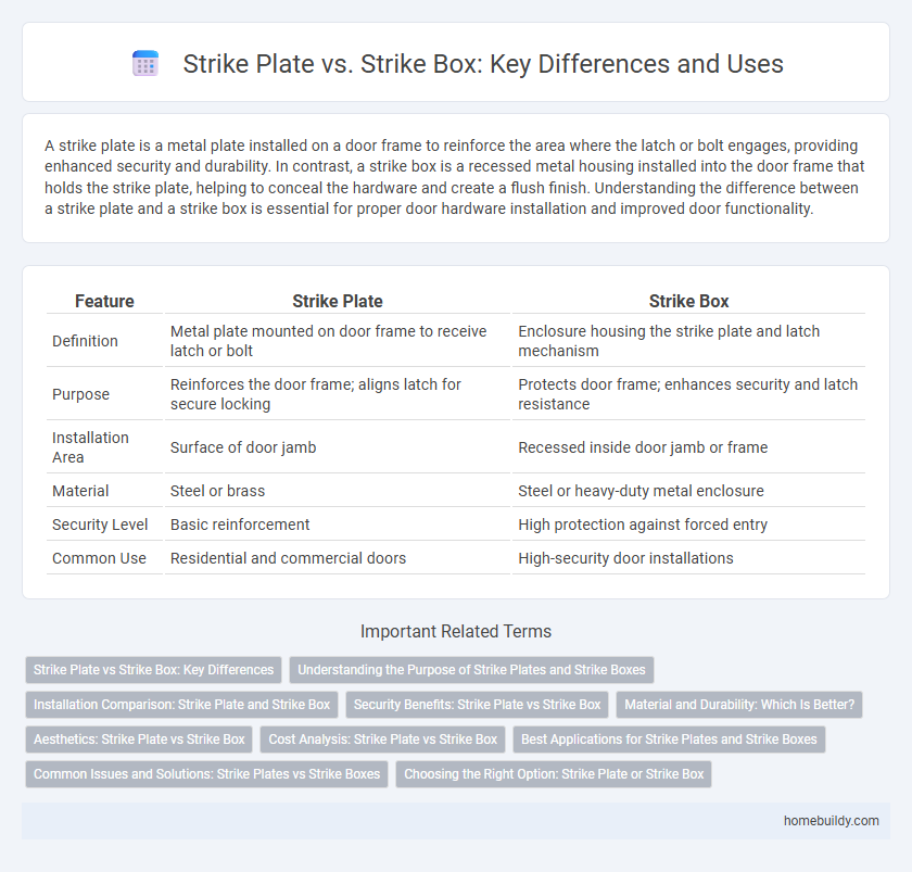 Strike Plate vs. Strike Box: Key Differences and Uses