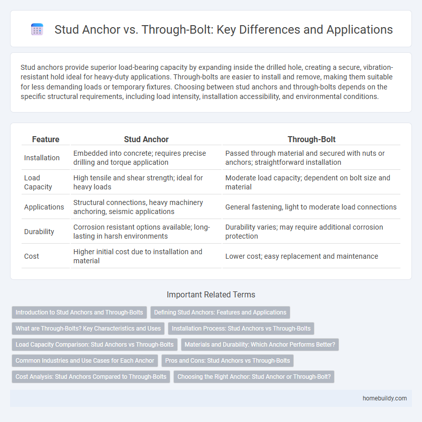 Stud Anchor vs. Through-Bolt: Key Differences and Applications