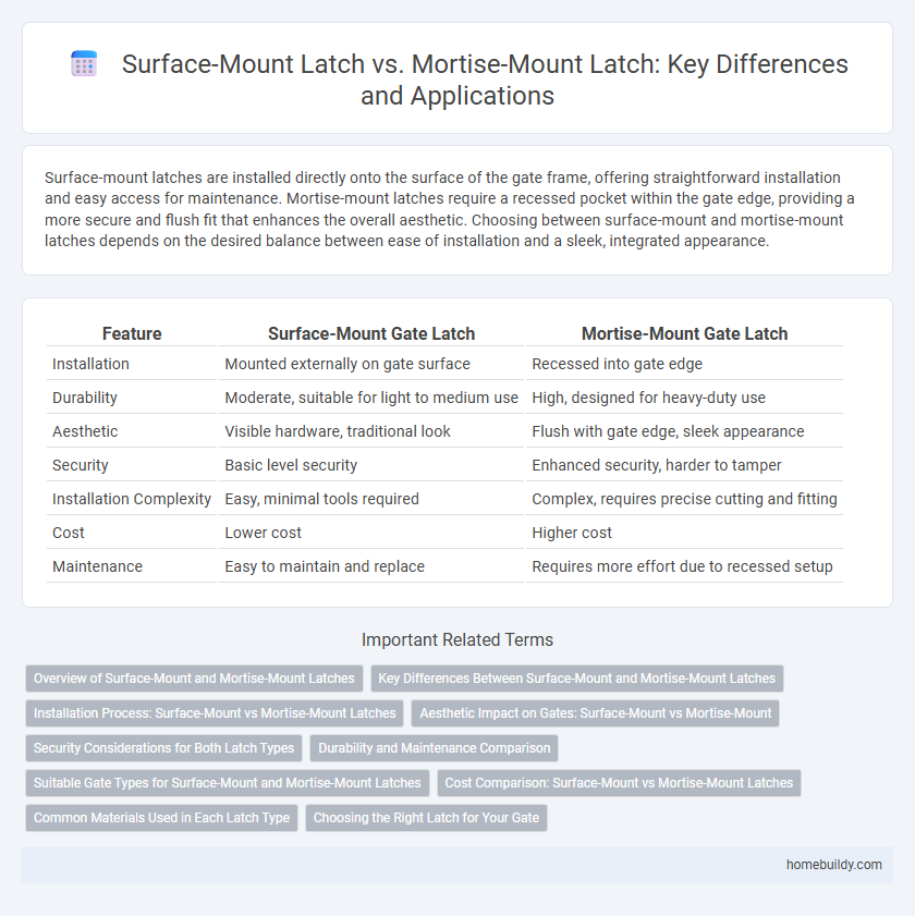 Surface-Mount Latch vs. Mortise-Mount Latch: Key Differences and Applications