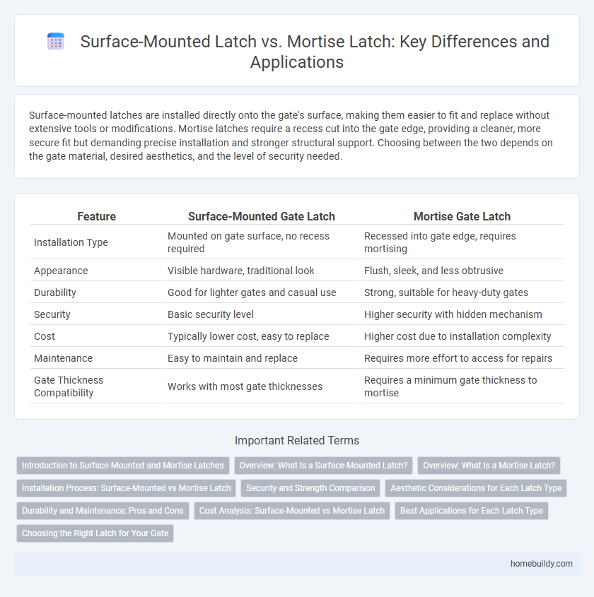 Surface-Mounted Latch vs. Mortise Latch: Key Differences and Applications
