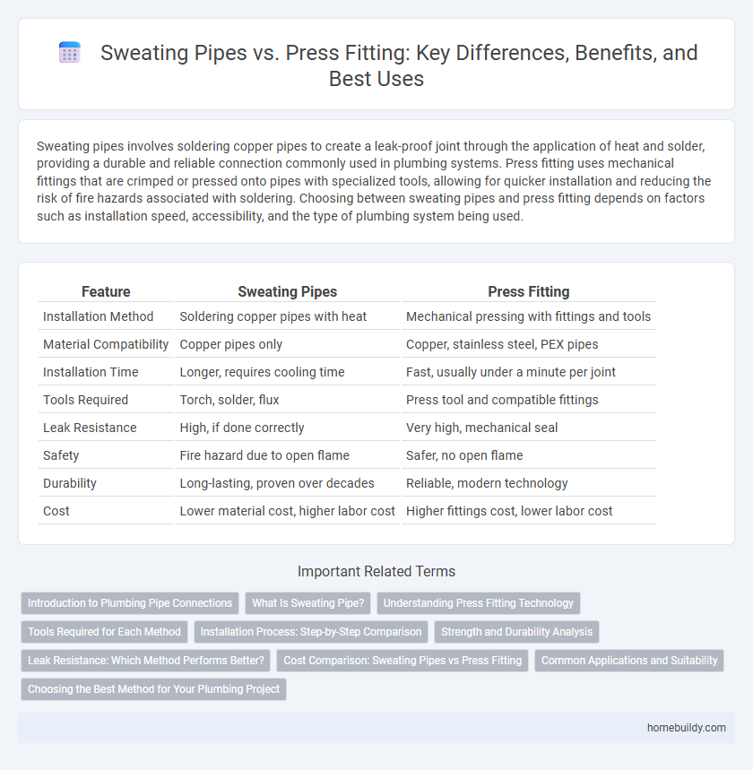 Sweating Pipes vs. Press Fitting: Key Differences, Benefits, and Best Uses