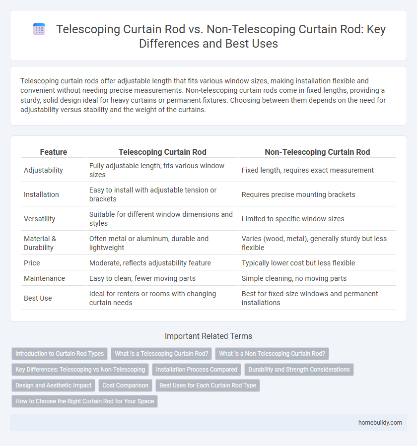 Telescoping Curtain Rod vs. Non-Telescoping Curtain Rod: Key Differences and Best Uses