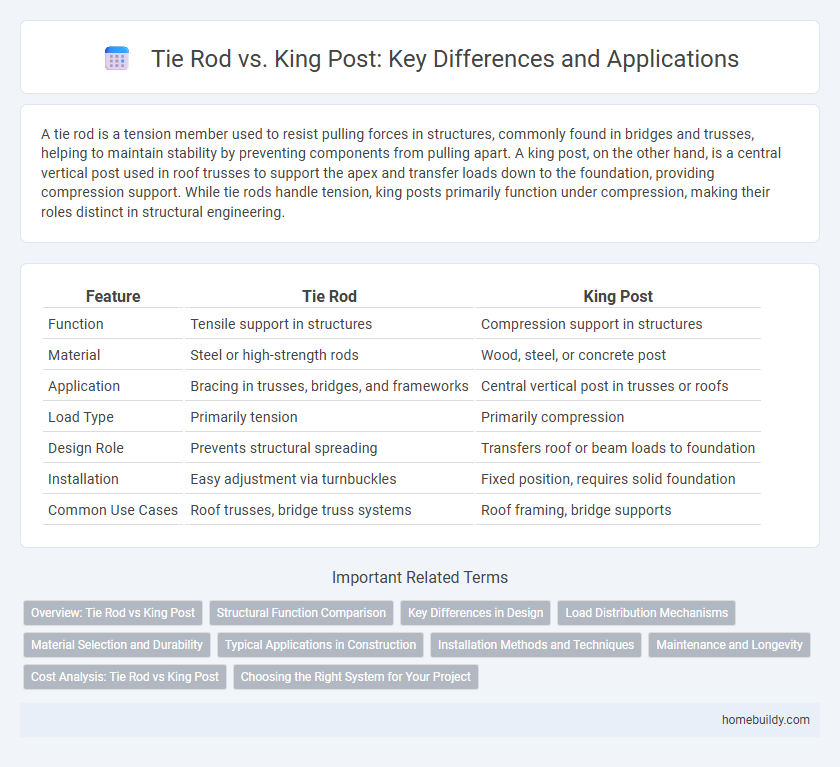 Tie Rod vs. King Post: Key Differences and Applications