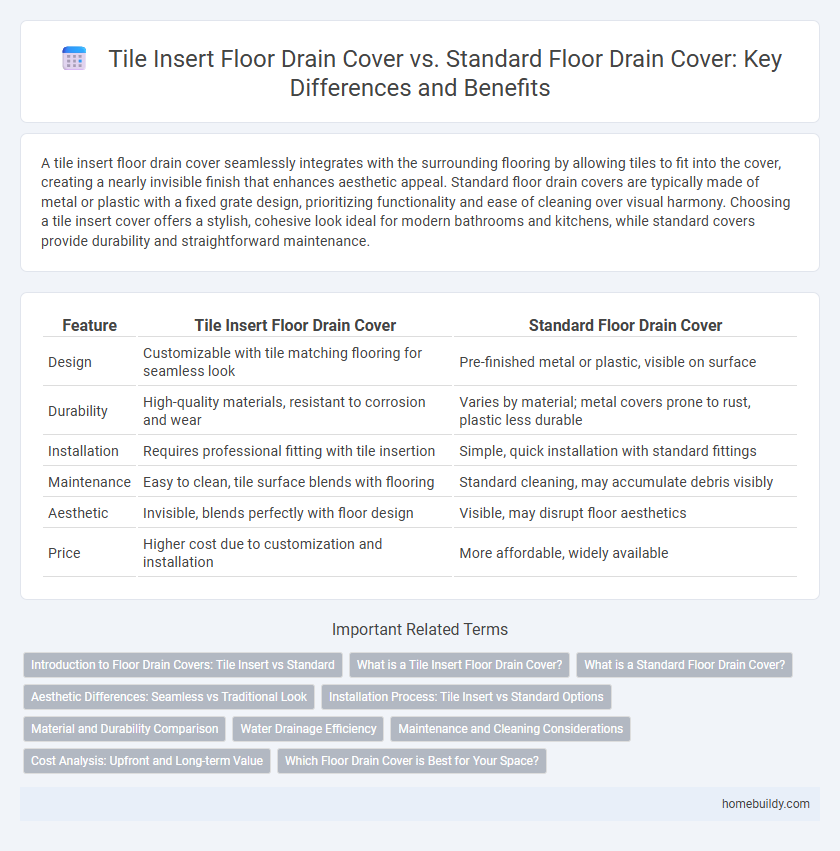 Tile Insert Floor Drain Cover vs. Standard Floor Drain Cover: Key Differences and Benefits