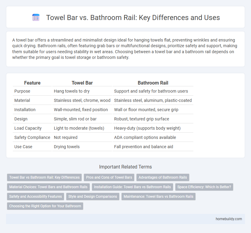 Towel Bar vs. Bathroom Rail: Key Differences and Uses