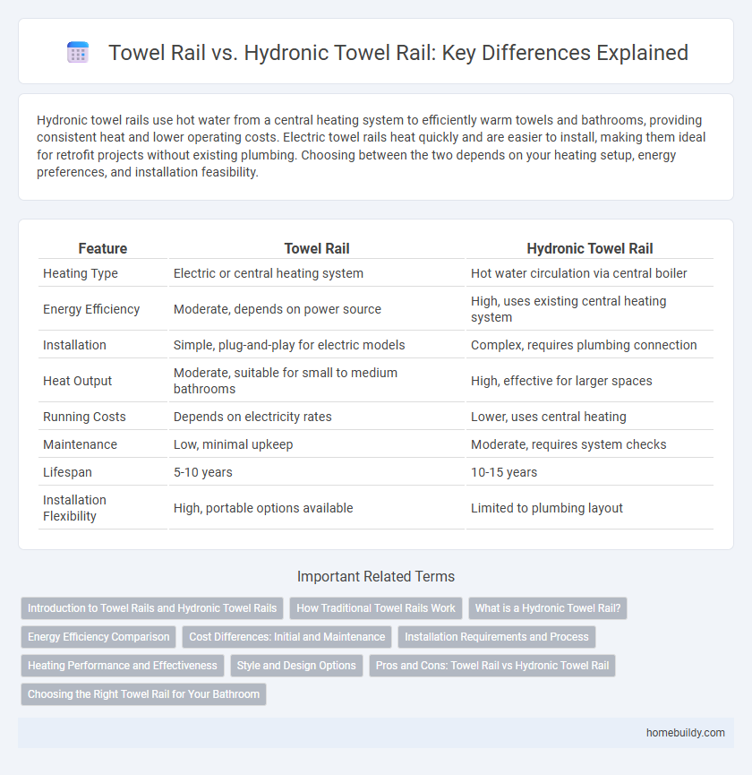 Towel Rail vs. Hydronic Towel Rail: Key Differences Explained