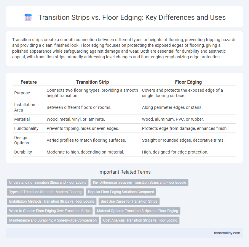 Transition Strips vs. Floor Edging: Key Differences and Uses