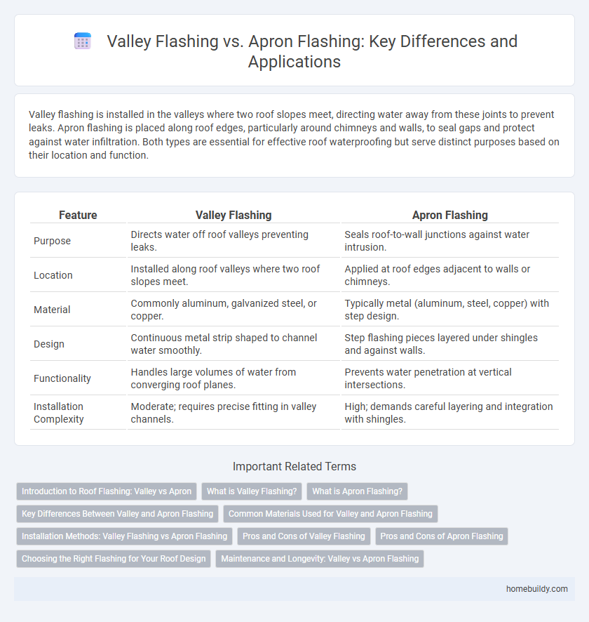 Valley Flashing vs. Apron Flashing: Key Differences and Applications
