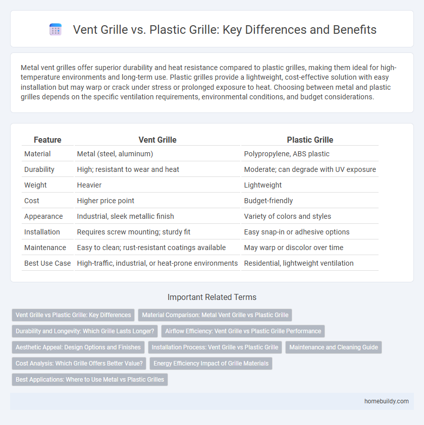 Vent Grille vs. Plastic Grille: Key Differences and Benefits