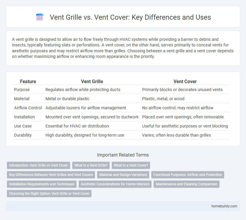 Vent Grille vs. Vent Cover: Key Differences and Uses