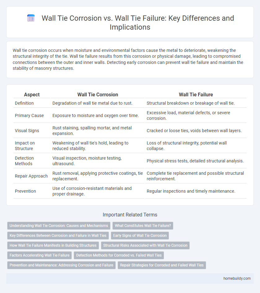 Wall Tie Corrosion vs. Wall Tie Failure: Key Differences and Implications