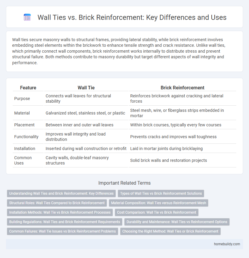 Wall Ties vs. Brick Reinforcement: Key Differences and Uses
