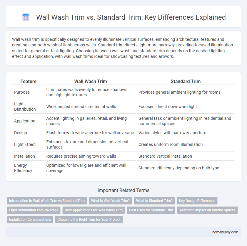 Wall Wash Trim vs. Standard Trim: Key Differences Explained